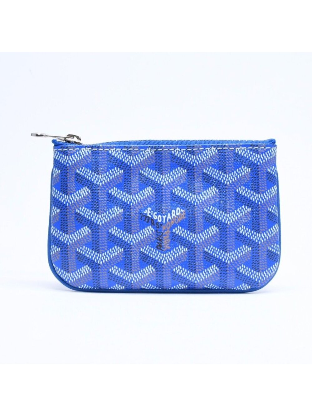 Goyard Pouch Sena Nano Key Blue Silver